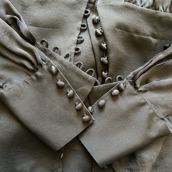 Harvey Nichols black slight sheer long sleeve top - Picture 10 of 11